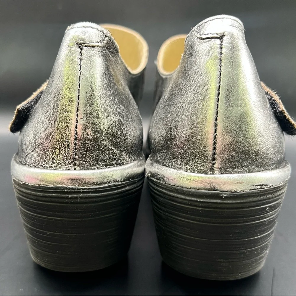 Fly London- Yasi Silver Women's Wedge Shoes-‎ Size:39